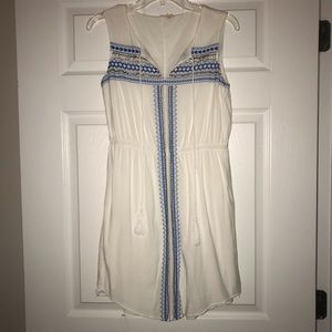 White Summer Dress with Tassels